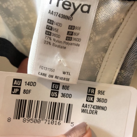 Freya multi-way long line Bustier Bra | Blk “Wilder” 36DD | straps/strapless NWT - Picture 8 of 11